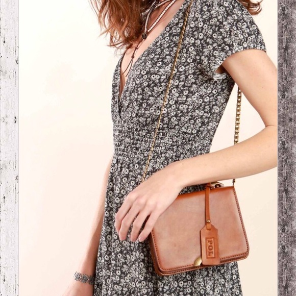 HP! Leather Foldover Crossbody Handbag! - Picture 7 of 7